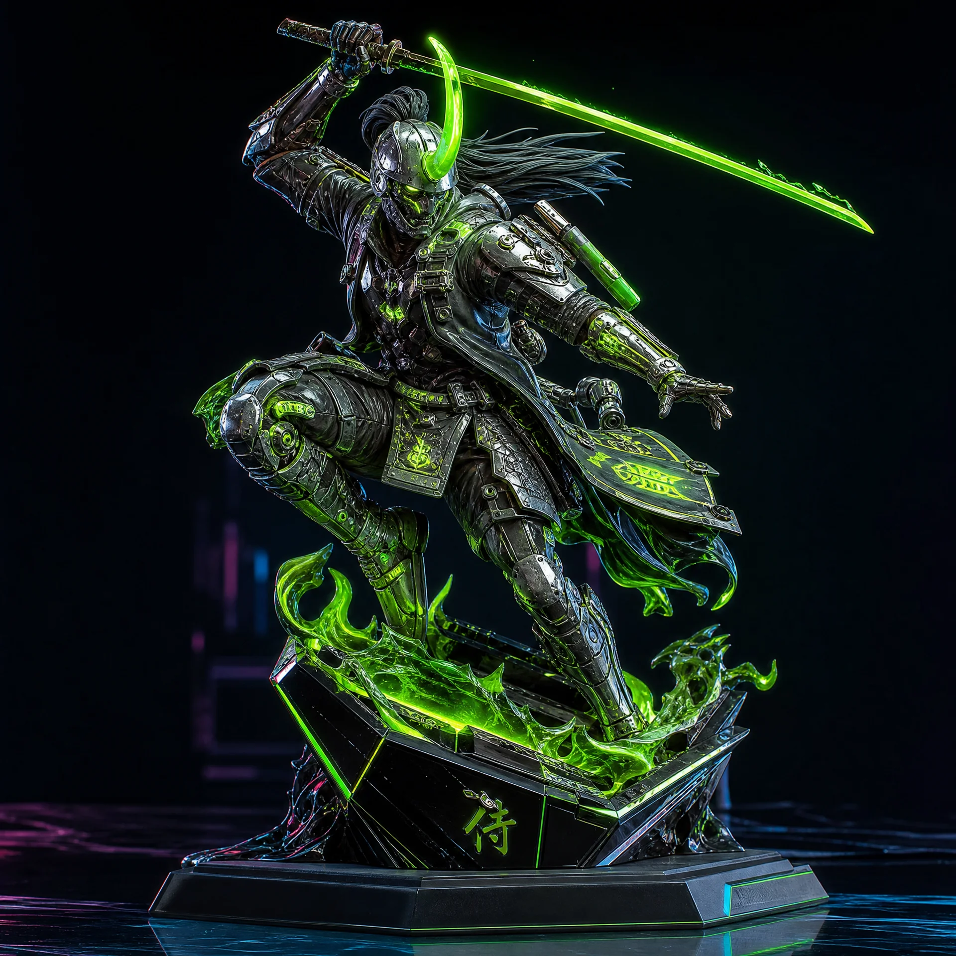 赛博武士手办